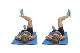 External rotation of the hip on the left and internal rotation of the hip on the right