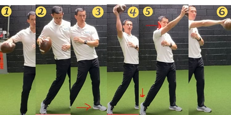 How to throw a football in 6 steps