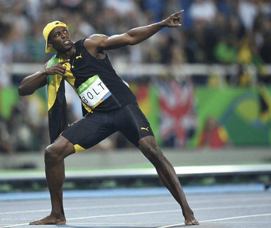 Usain Bolt literally the fastest man ever has flat feet
