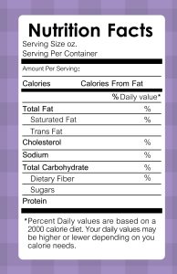 nutrition facts food labels information healthy vector illustration